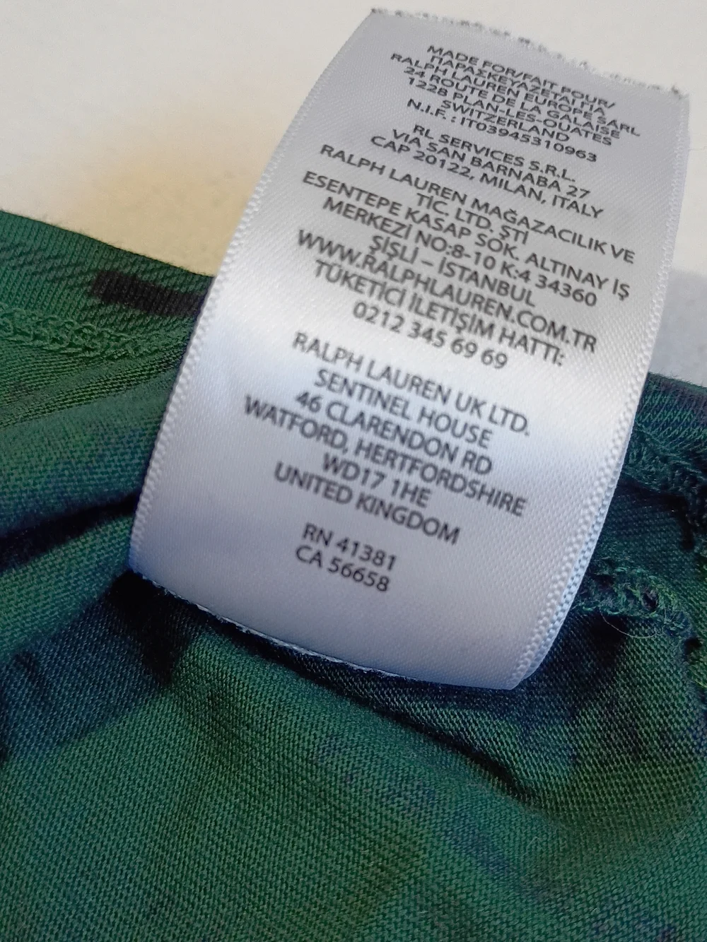 Polo Ralph Lauren Plaid Holiday Polo Bear Long Sleeve Size 18M Black Green
